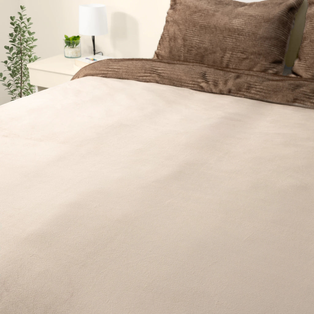 2 - in - 1 Fur Duvet Cover/Blanket Set - Elbadrawi Home