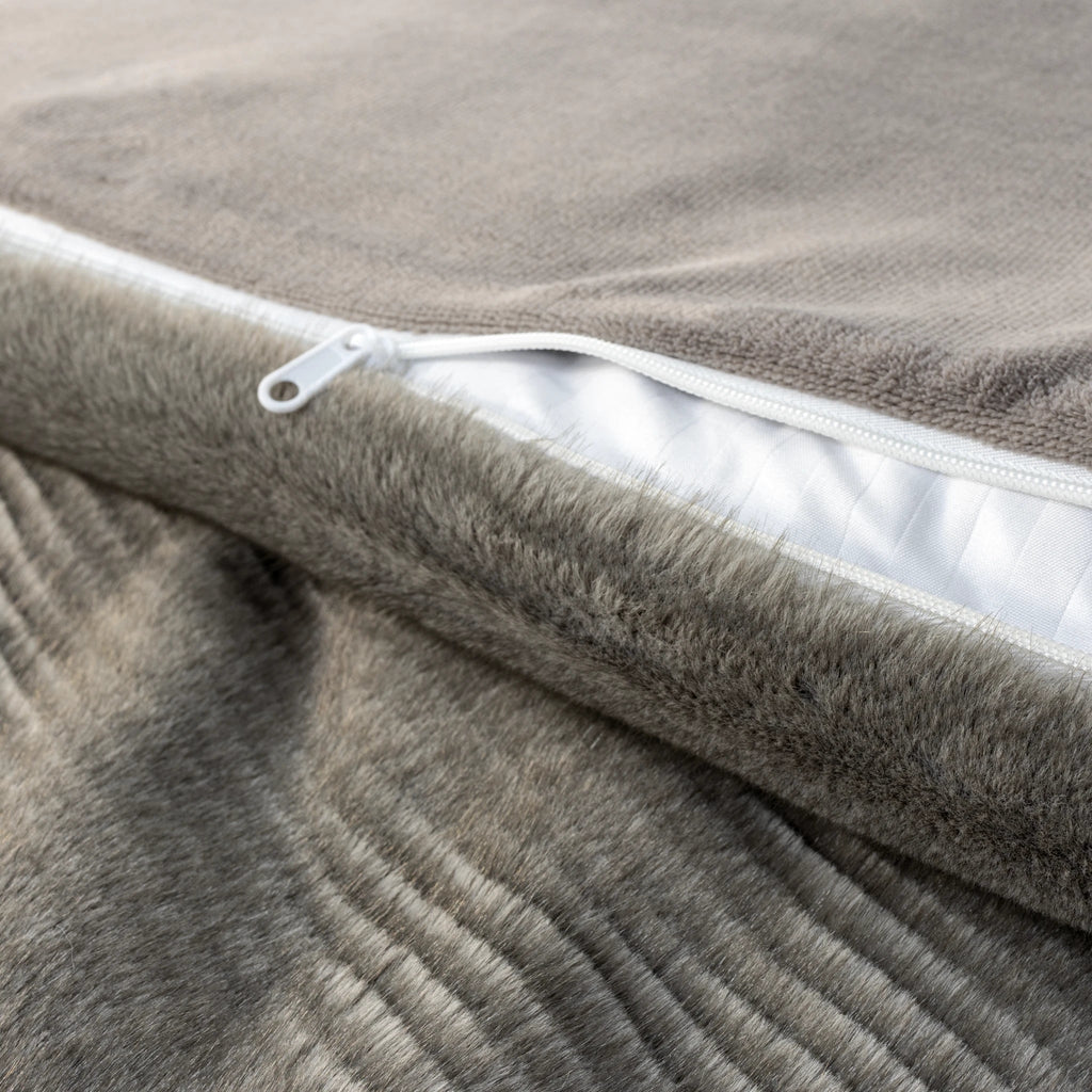 2 - in - 1 Fur Duvet Cover/Blanket Set - Elbadrawi Home