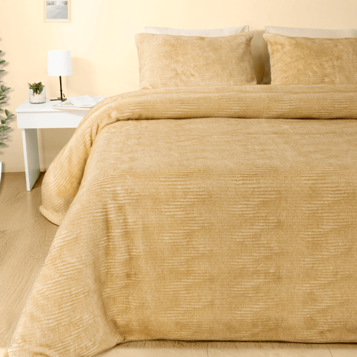 2 - in - 1 Fur Duvet Cover/Blanket Set - Elbadrawi Home