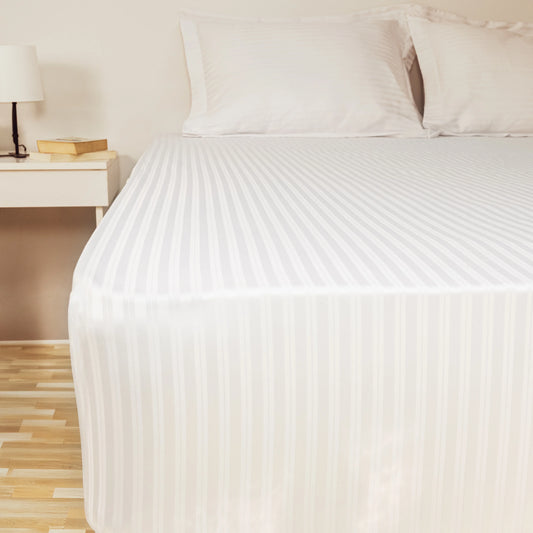 1000TC New Style Stripes Fitted Sheet Set