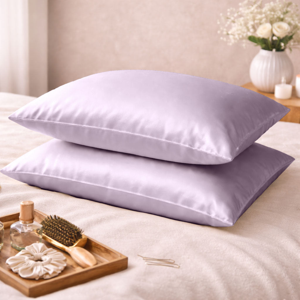 Tencel Silk Satin Pillowcases Pack of 2