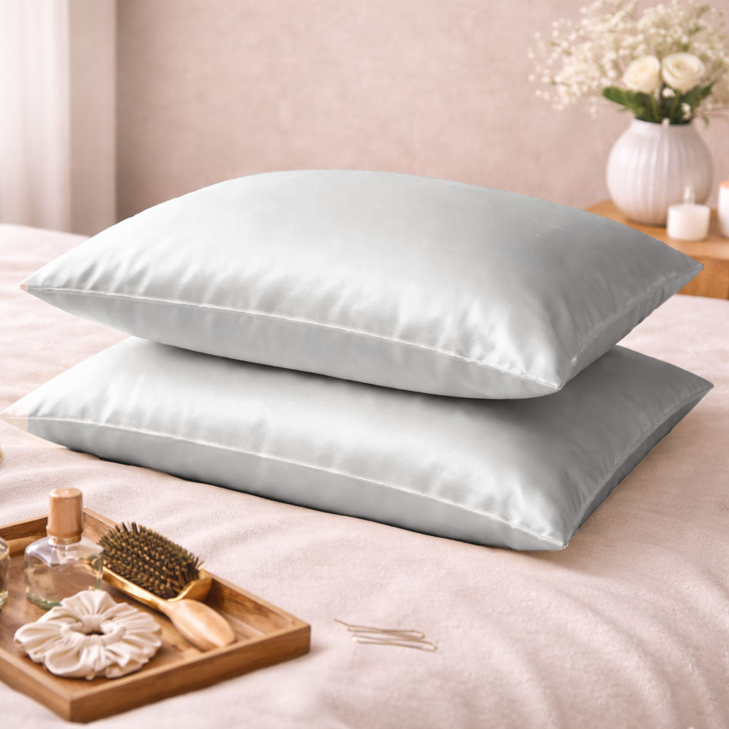 Tencel Silk Satin Pillowcases Pack of 2