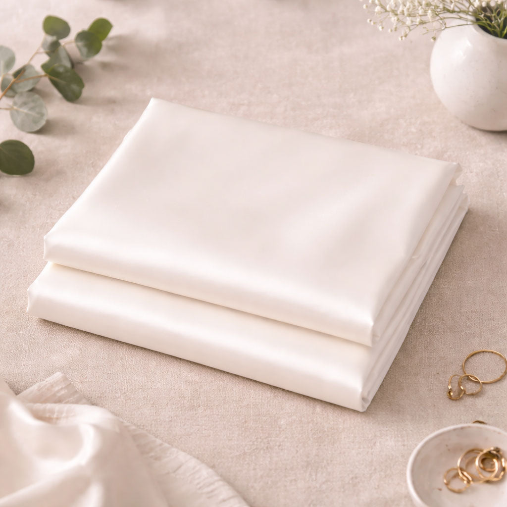 Tencel Silk Satin Pillowcases Pack of 2