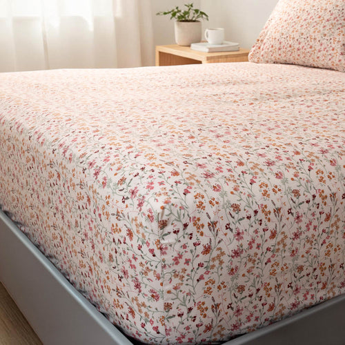 Baumwolle Wildflower Fitted Sheet Set - Elbadrawi Home