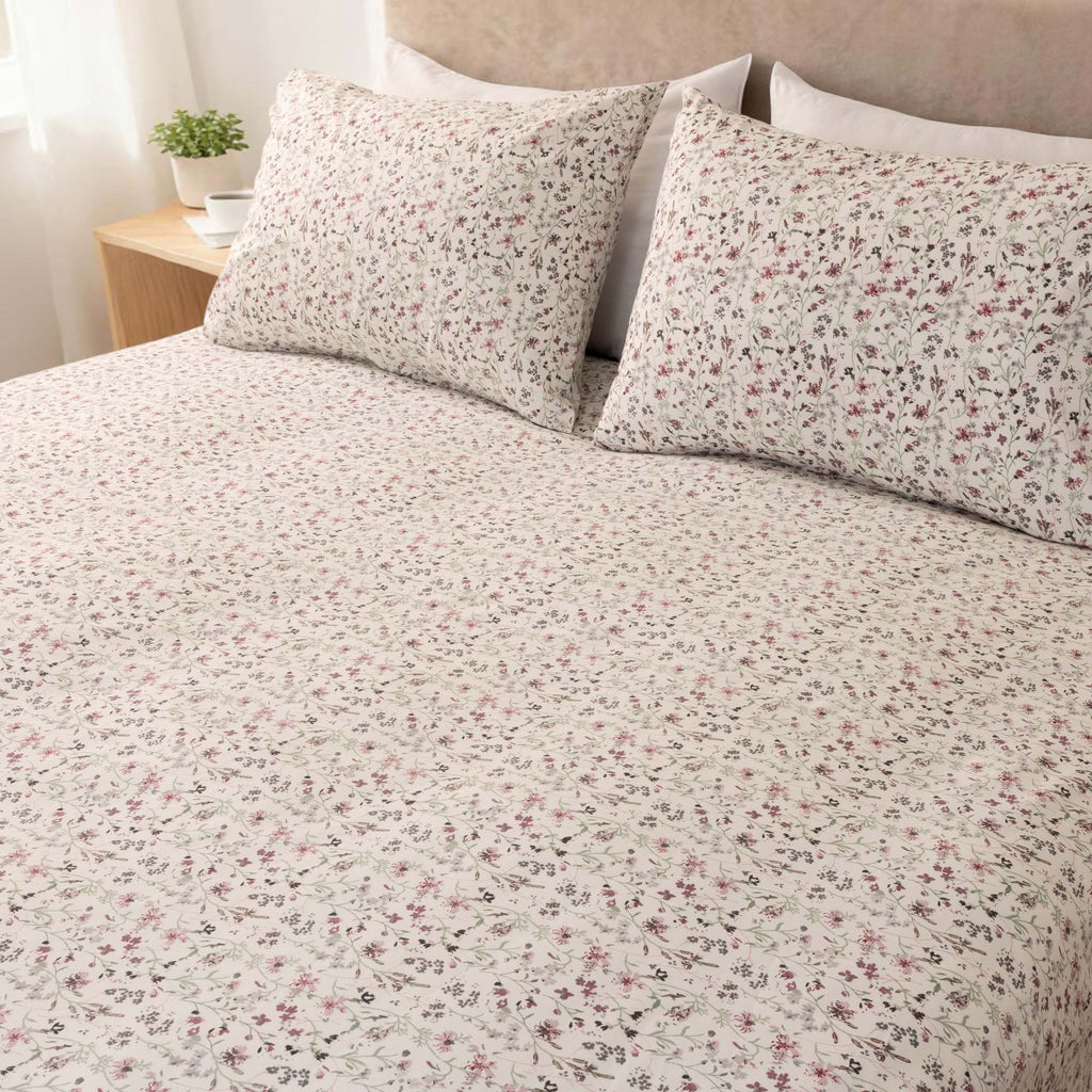 Baumwolle Wildflower Fitted Sheet Set - Elbadrawi Home