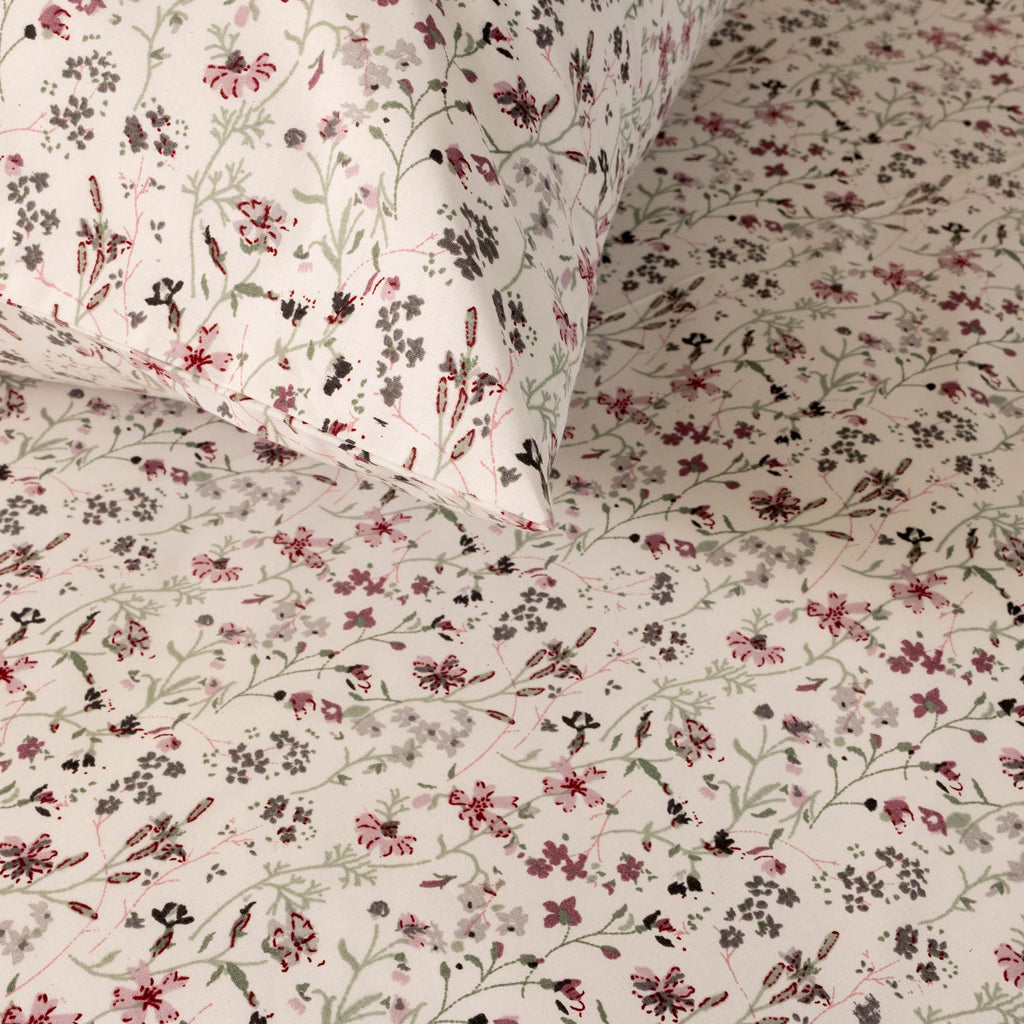 Baumwolle Wildflower Fitted Sheet Set - Elbadrawi Home