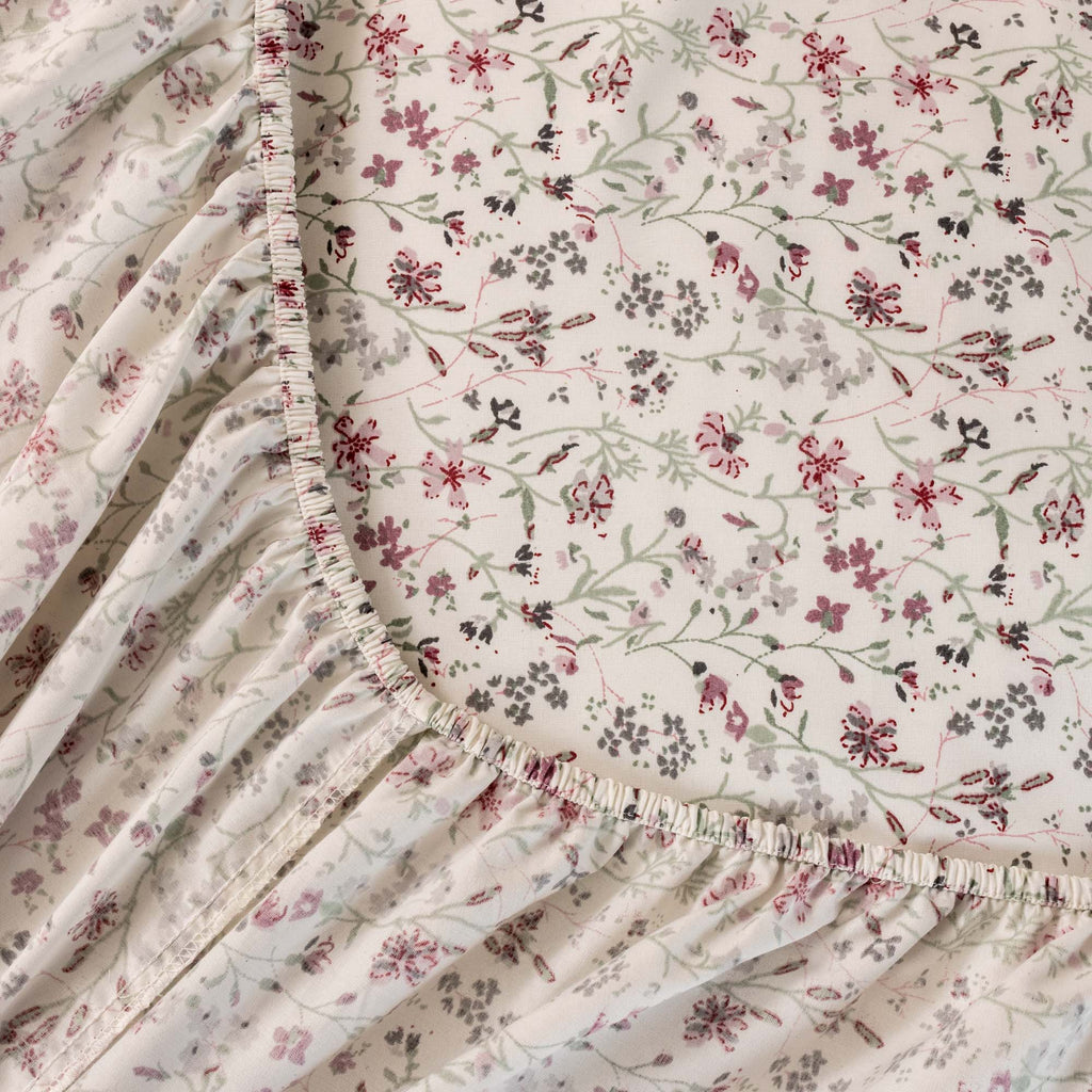 Baumwolle Wildflower Fitted Sheet Set - Elbadrawi Home