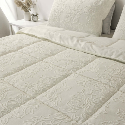 Bridal Damask Embroidery Comforter Set - Elbadrawi Home