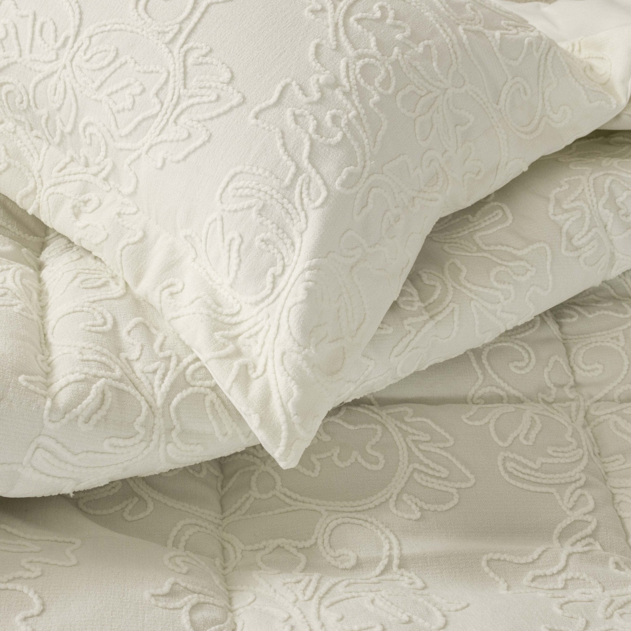 Bridal Damask Embroidery Comforter Set - Elbadrawi Home