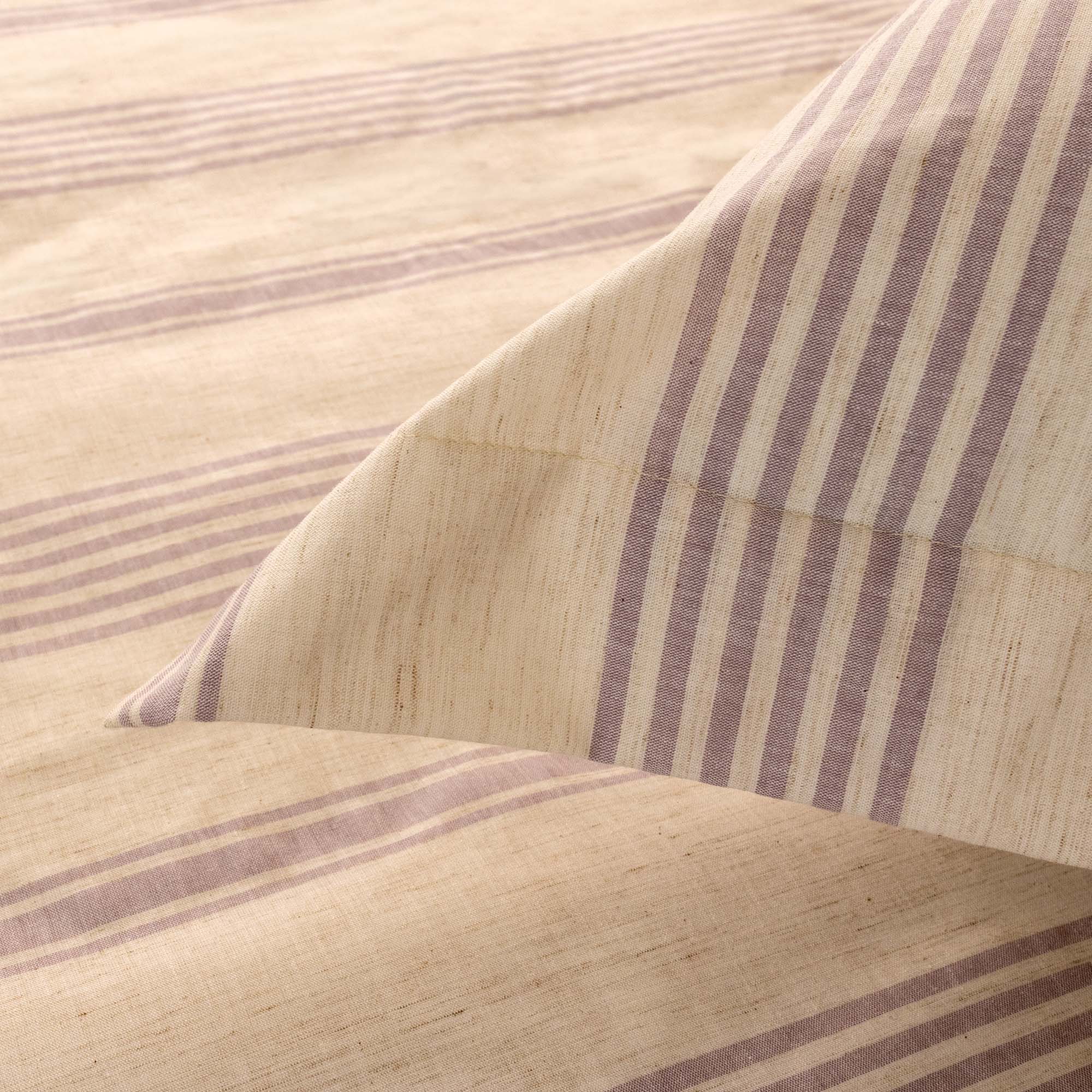 Coastline Stripe Linen Flat Sheet Set - Elbadrawi Home