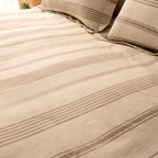 Coastline Stripe Linen Flat Sheet Set - Elbadrawi Home