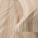 Coastline Stripe Linen Flat Sheet Set - Elbadrawi Home