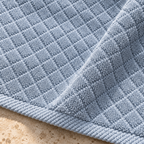 Diamond bath mat, Aegean Blue, Bath Mat 50x80, Closeup Texture