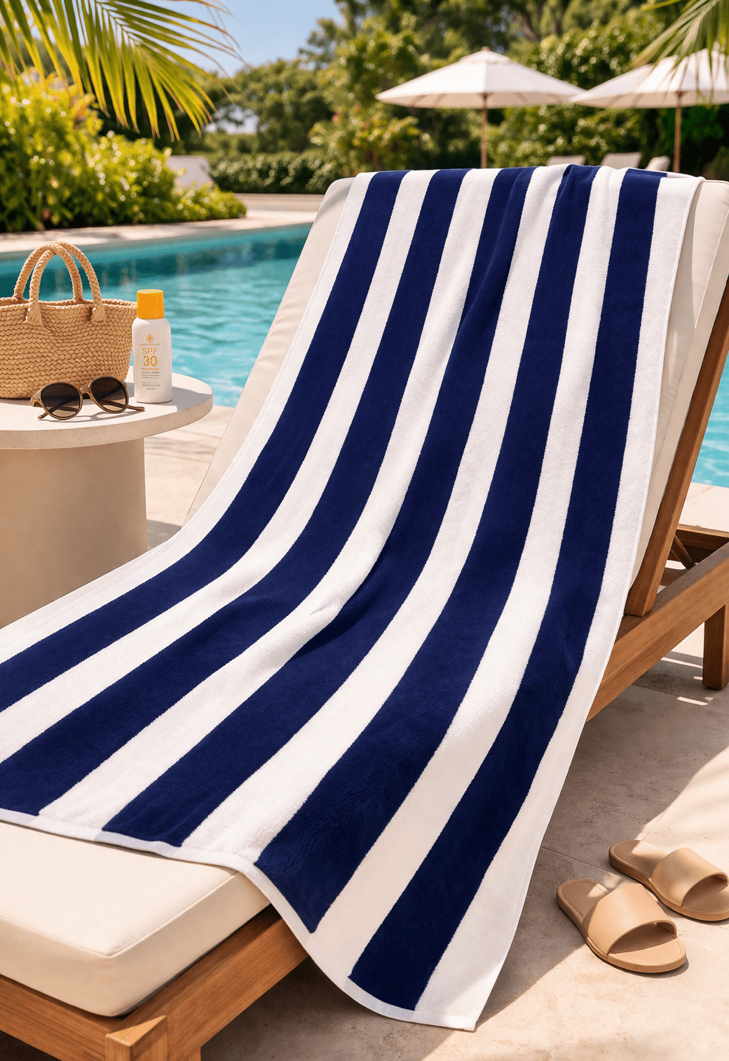 Egyptian Cotton Beach Towel - Elbadrawi Home