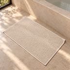 Diamond 900 GSM Bath Mat 50x80 cm in Beige - Hero Styled