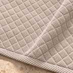 Diamond 900 GSM Bath Mat 50x80 cm in Beige - Closeup Texture