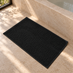 Diamond 900 GSM Bath Mat 50x80 cm in Black - Hero Styled