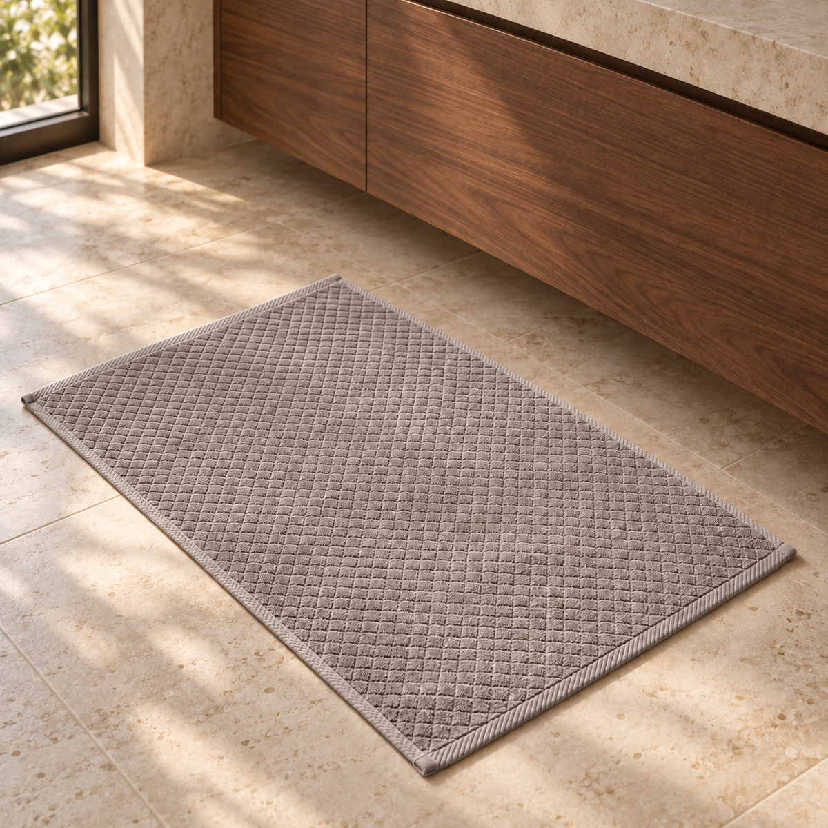 Diamond 900 GSM Bath Mat 50x80 cm in Cafe - Hero Angle