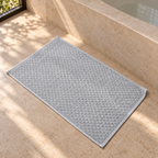 Diamond 900 GSM Bath Mat 50x80 cm in Silver - Hero Styled
