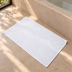 Diamond 900 GSM Bath Mat 50x80 cm in White - Hero Styled