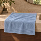 Essential 550 GSM Face Towel 30x30 cm in Aegean Blue - Hero Styled