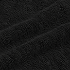 Essential 550 GSM Face Towel 30x30 cm in Black - Closeup Texture