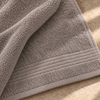 Essential 550 GSM Bath Towel 70x140 cm in Cafe - Closeup Texture
