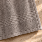 Essential 550 GSM Bath Towel 70x140 cm in Cafe - Closeup Border
