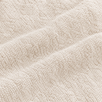 Essential 550 GSM Face Towel 30x30 cm in Offwhite - Closeup Texture