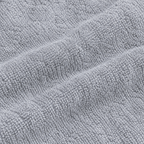 Essential 550 GSM Face Towel 30x30 cm in Silver - Closeup Texture