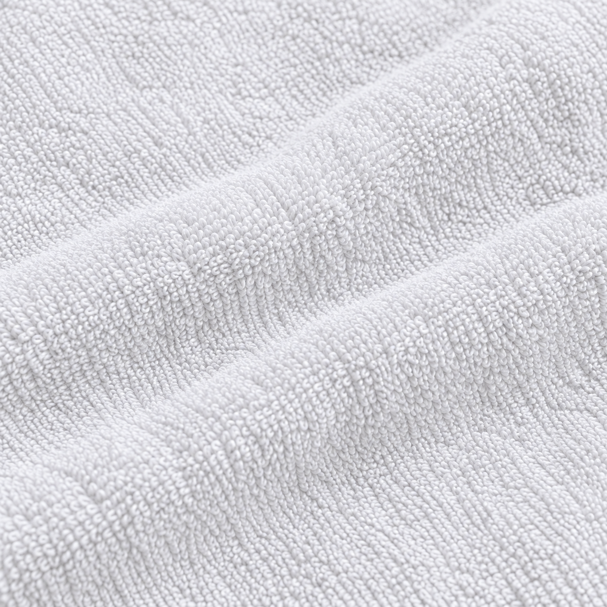 Essential 550 GSM Face Towel 30x30 cm in White - Closeup Texture
