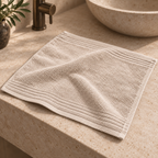 Essential towels, Beige, Face Towel 30x30, Hero Main
