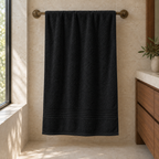 Essential towels, Black, Bath Towel 70x140, Hero Main
