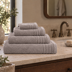 Essential towels, Cafe, All Four Towels, Folded Towel Set; each towel sold individually