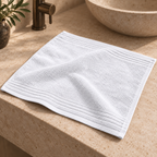 Essential towels, White, Face Towel 30x30, Hero Main