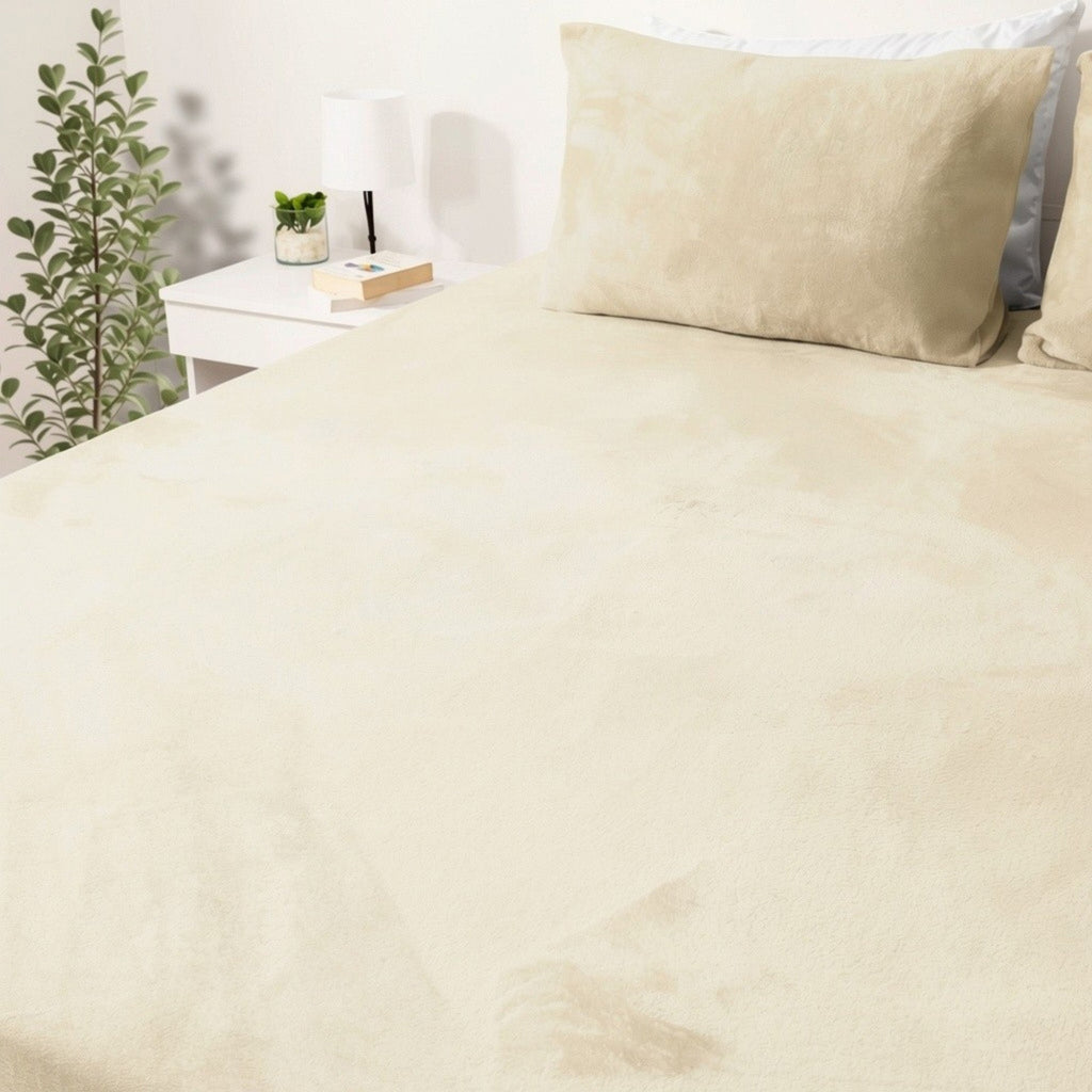 Fleece Fur Fitted Sheet Set - Elbadrawi Home
