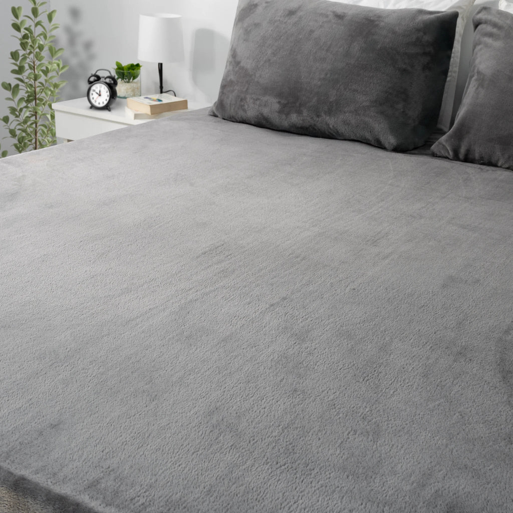 Fleece Fur Fitted Sheet Set - Elbadrawi Home