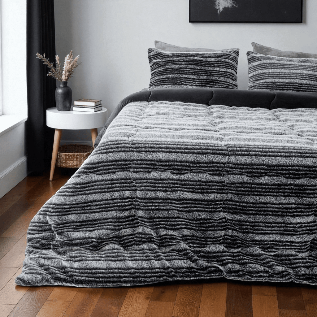 Fur Blanket Comforter Set - Elbadrawi Home