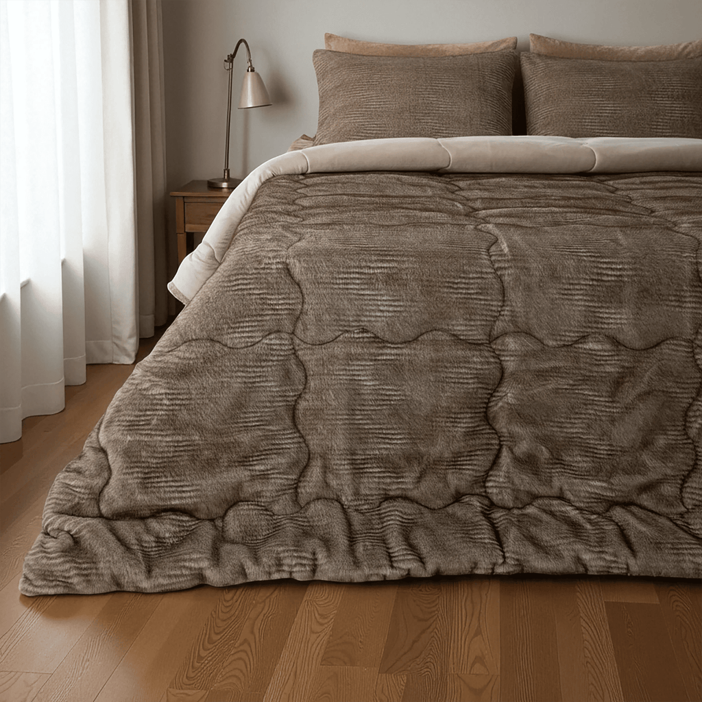 Fur Blanket Comforter Set - Elbadrawi Home