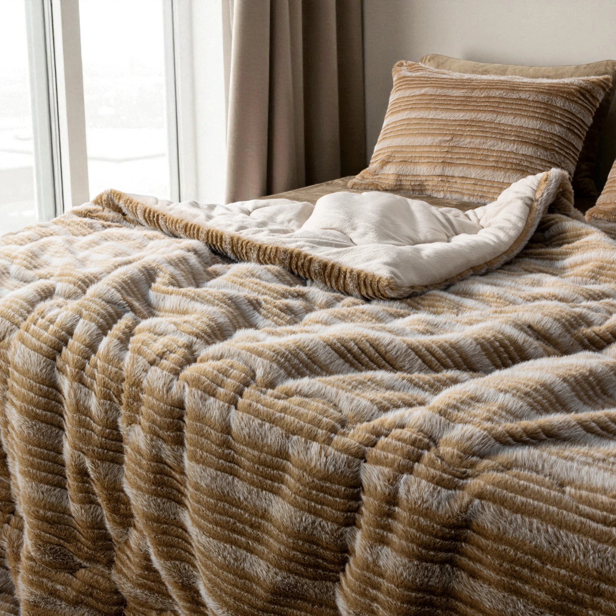 Fur Blanket Comforter Set - Elbadrawi Home