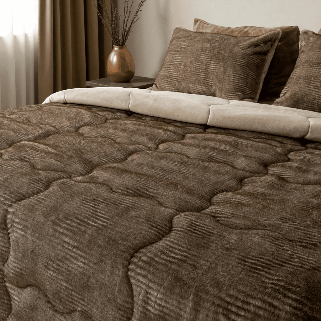Fur Blanket Comforter Set - Elbadrawi Home