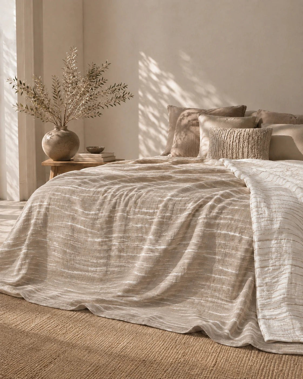 Giza Cotton Reversible King Throw - Elbadrawi Home