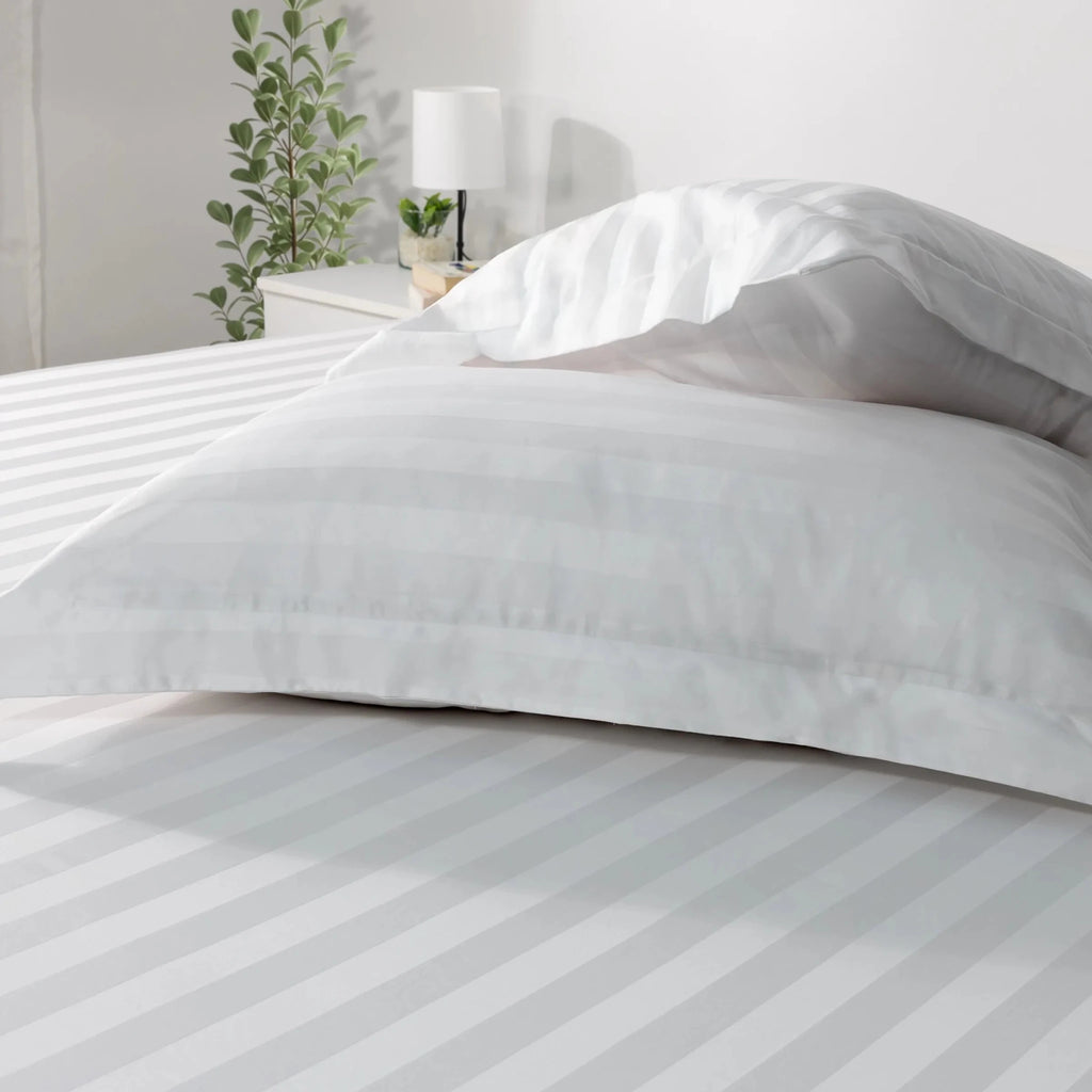 Hotel Fitted Sheet Set 1000TC (Wide Stripes) - Elbadrawi Home