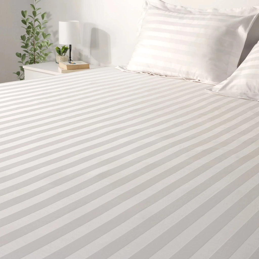 Hotel Fitted Sheet Set 1000TC (Wide Stripes) - Elbadrawi Home
