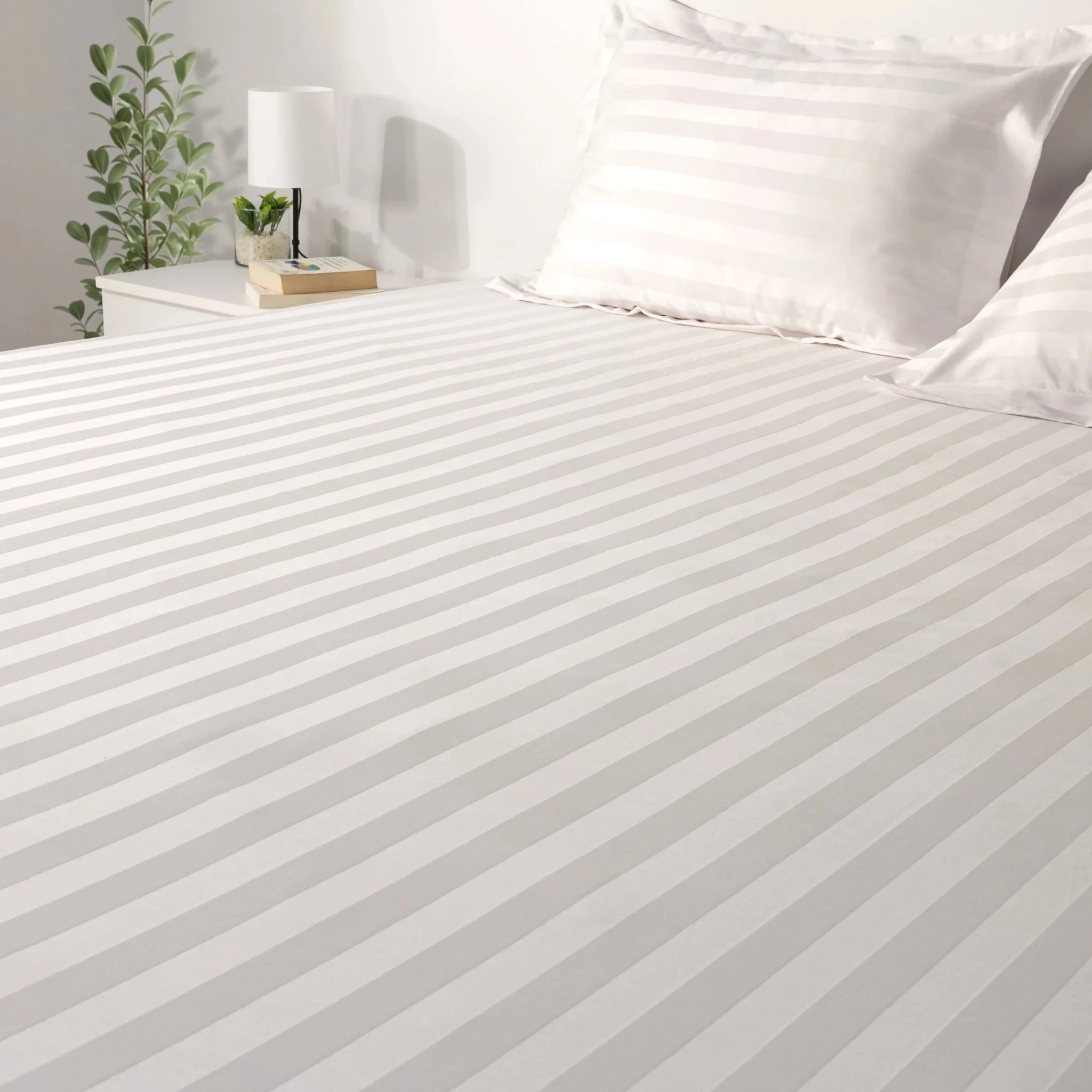 Hotel Fitted Sheet Set 1000TC (Wide Stripes) - Elbadrawi Home