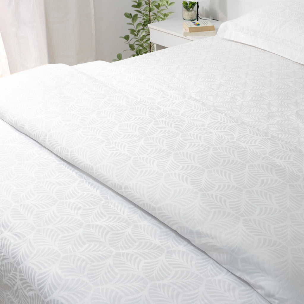 Hotel Flat Sheet Set 1000TC (Floral Jacquard) - Elbadrawi Home