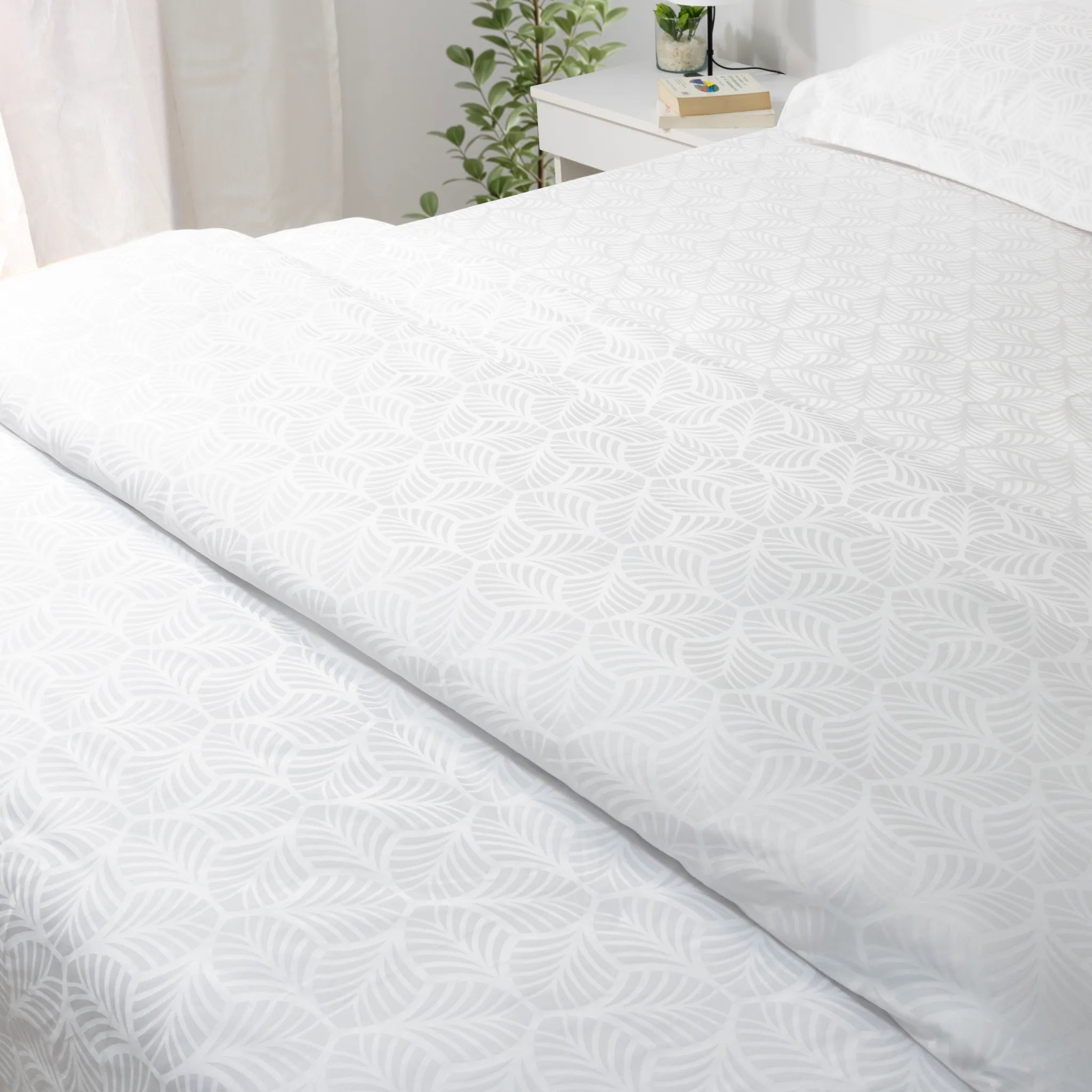 Hotel Flat Sheet Set 1000TC (Floral Jacquard) - Elbadrawi Home