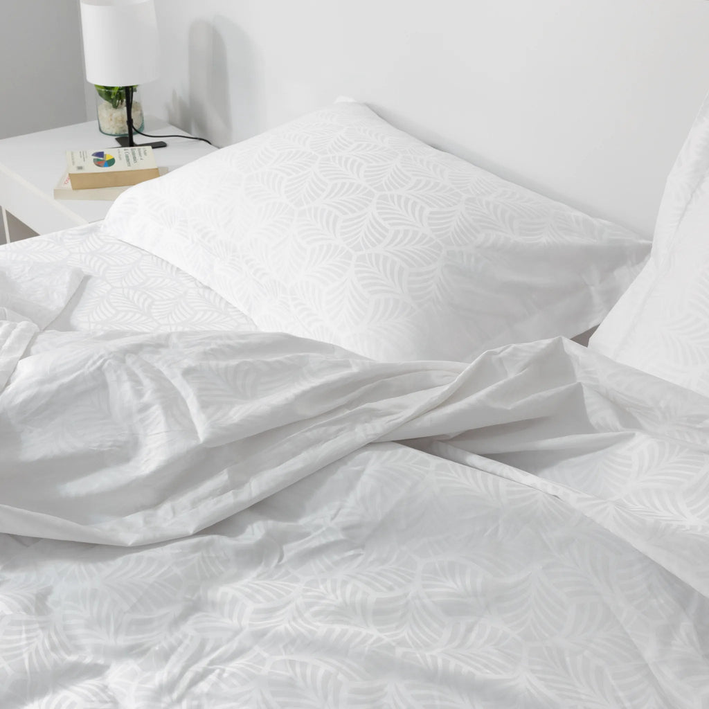 Hotel Flat Sheet Set 1000TC (Floral Jacquard) - Elbadrawi Home