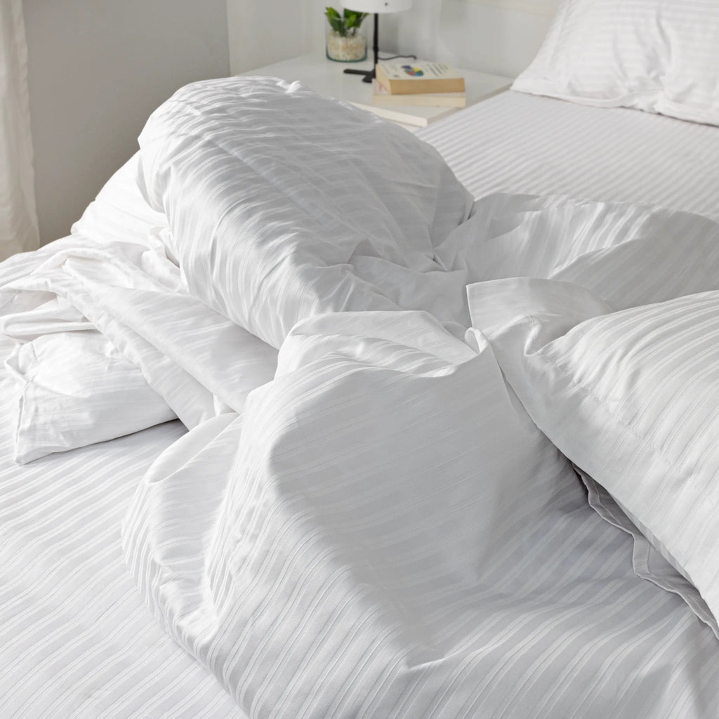 Hotel Flat Sheet Set 1000TC (New Style Stripes) - Elbadrawi Home