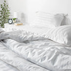 Hotel Flat Sheet Set 1000TC (Wide Stripes) - Elbadrawi Home